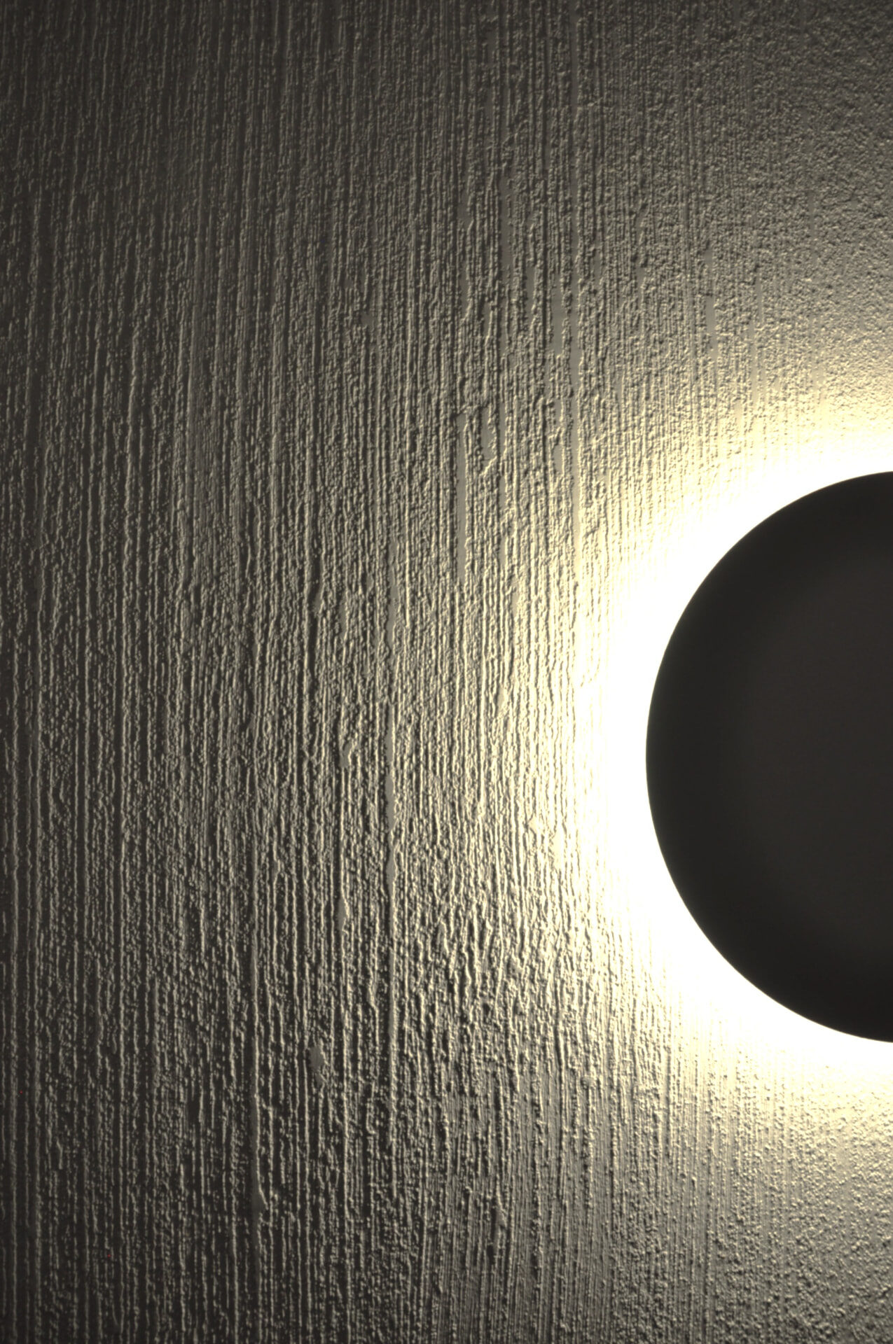 Venetian plaster wall texture catching light